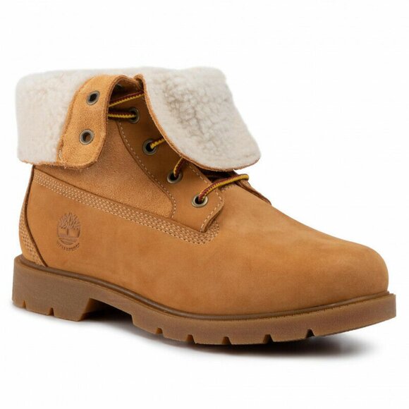 Timberland Women's Linden Woods Fold Down Waterproof Nubuck Boots A1KGC Size 6.5 - Picture 5 of 11